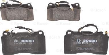 BOSCH 0 986 424 738 - Set placute frana,frana disc aaoparts.ro