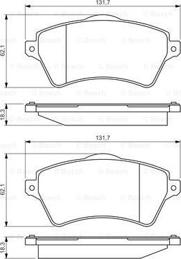 BOSCH 0 986 424 721 - Set placute frana,frana disc aaoparts.ro