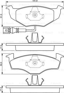 BOSCH 0 986 424 723 - Set placute frana,frana disc aaoparts.ro