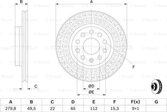 BOSCH 0 986 479 940 - Disc frana aaoparts.ro