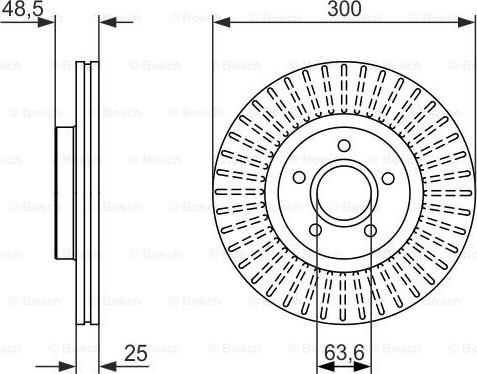 BOSCH 0 986 479 956 - Disc frana aaoparts.ro