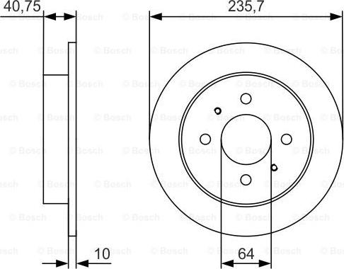 BOSCH 0 986 479 967 - Disc frana aaoparts.ro