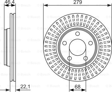 BOSCH 0 986 479 916 - Disc frana aaoparts.ro