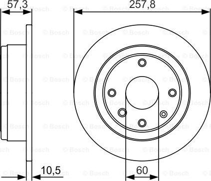 BOSCH 0 986 479 985 - Disc frana aaoparts.ro