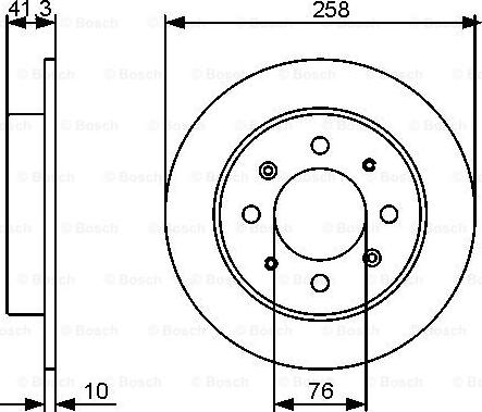 BOSCH 0 986 479 462 - Disc frana aaoparts.ro