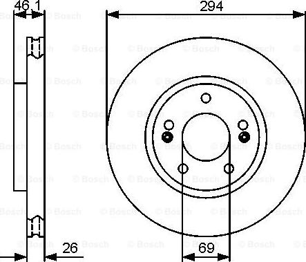 BOSCH 0 986 479 434 - Disc frana aaoparts.ro