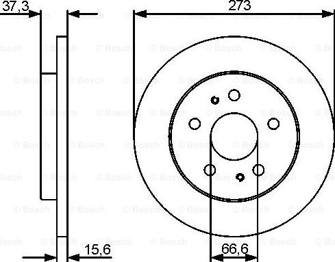 BOSCH 0 986 479 432 - Disc frana aaoparts.ro