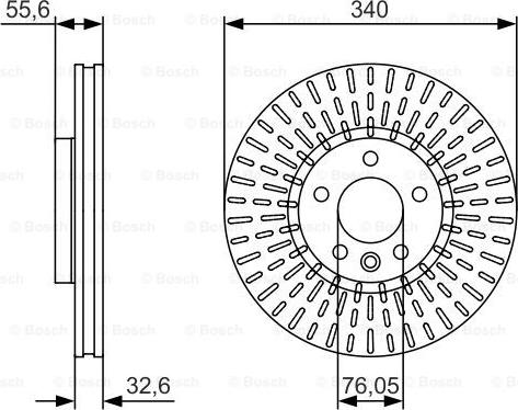 BOSCH 0 986 479 546 - Disc frana aaoparts.ro