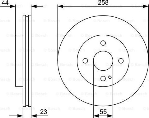 BOSCH 0 986 479 541 - Disc frana aaoparts.ro