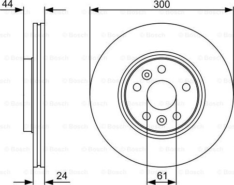 BOSCH 0 986 479 554 - Disc frana aaoparts.ro