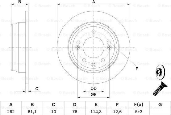 BOSCH 0 986 479 C14 - Disc frana aaoparts.ro