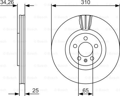 BOSCH 0 986 479 642 - Disc frana aaoparts.ro