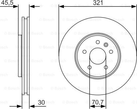 BOSCH 0 986 479 667 - Disc frana aaoparts.ro