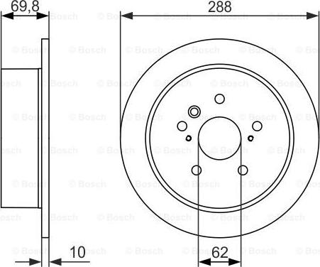 BOSCH 0 986 479 614 - Disc frana aaoparts.ro