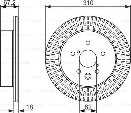 BOSCH 0 986 479 615 - Disc frana aaoparts.ro