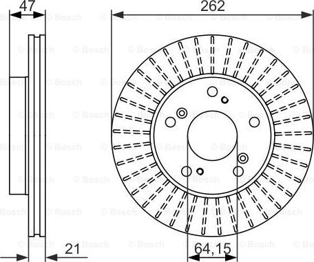 BOSCH 0 986 479 687 - Disc frana aaoparts.ro