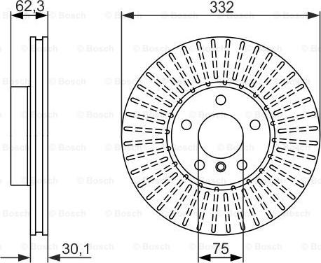 BOSCH 0 986 479 624 - Disc frana aaoparts.ro