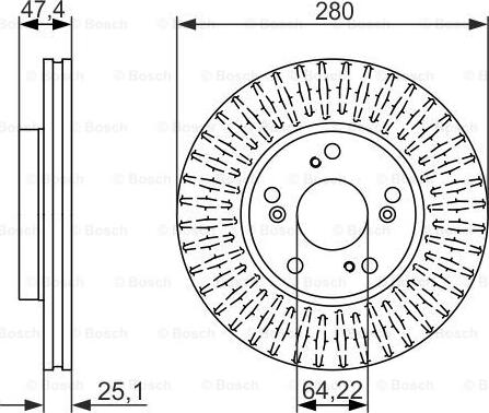 BOSCH 0 986 479 625 - Disc frana aaoparts.ro