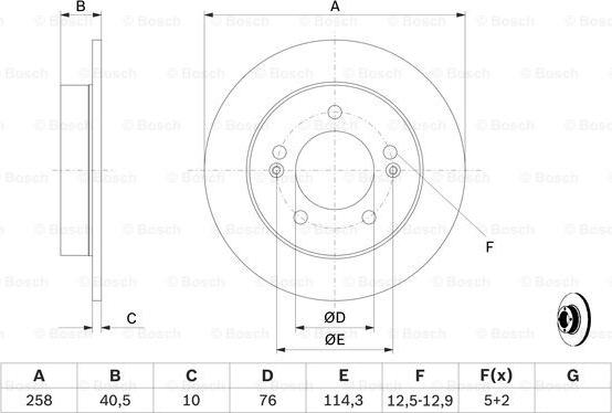 BOSCH 0 986 479 059 - Disc frana aaoparts.ro