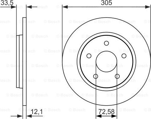 BOSCH 0 986 479 050 - Disc frana aaoparts.ro