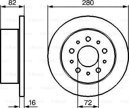 BOSCH 0 986 479 B63 - Disc frana aaoparts.ro