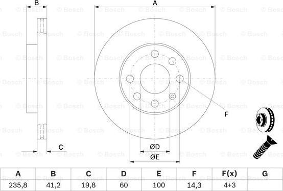 BOSCH 0 986 479 190 - Disc frana aaoparts.ro