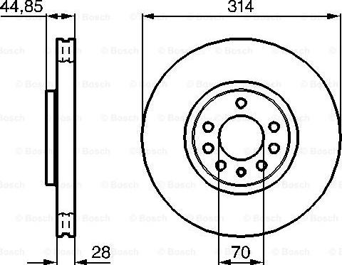 BOSCH 0 986 479 143 - Disc frana aaoparts.ro