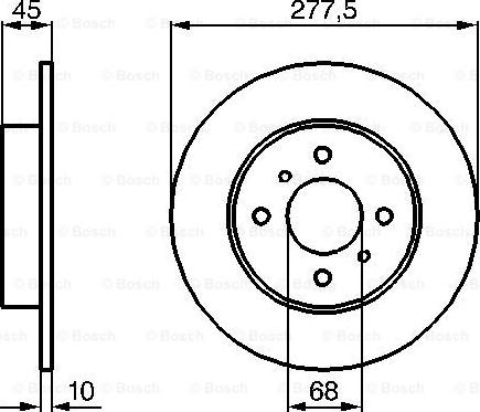 BOSCH 0 986 479 105 - Disc frana aaoparts.ro