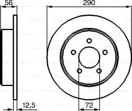 BOSCH 0 986 479 102 - Disc frana aaoparts.ro