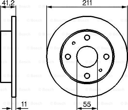 BOSCH 0 986 479 119 - Disc frana aaoparts.ro