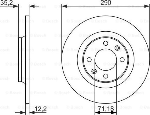 BOSCH 0 986 479 118 - Disc frana aaoparts.ro