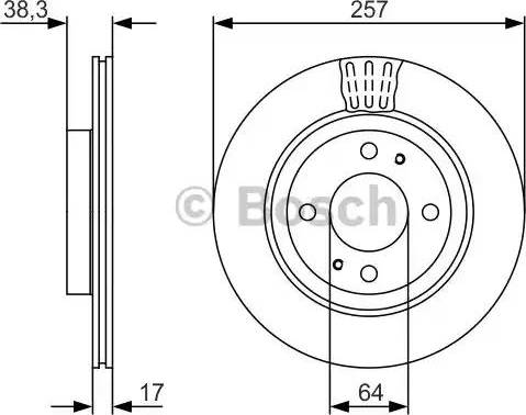 BOSCH 0 986 479 134 - Disc frana aaoparts.ro