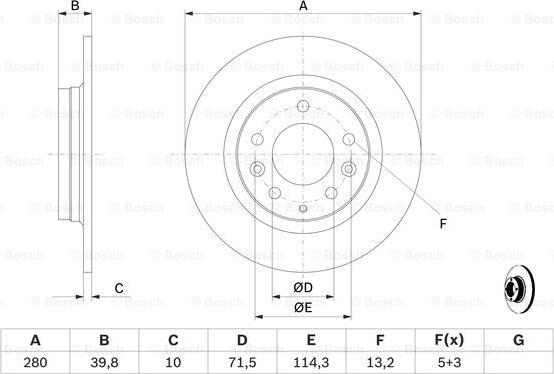 BOSCH 0 986 479 131 - Disc frana aaoparts.ro