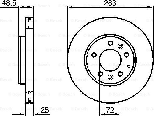 BOSCH 0 986 479 132 - Disc frana aaoparts.ro