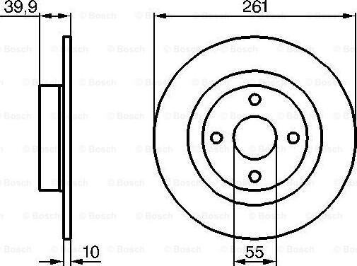 BOSCH 0 986 479 128 - Disc frana aaoparts.ro