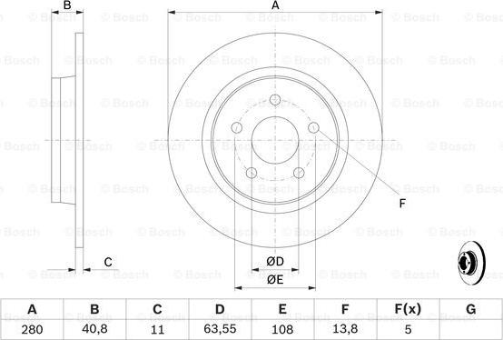 BOSCH 0 986 479 170 - Disc frana aaoparts.ro