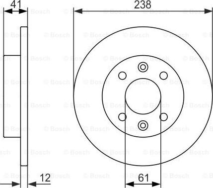 BOSCH 0 986 479 831 - Disc frana aaoparts.ro