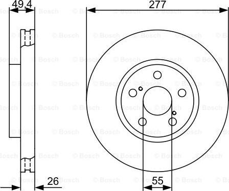 BOSCH 0 986 479 340 - Disc frana aaoparts.ro