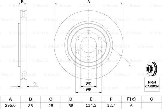 BOSCH 0 986 479 356 - Disc frana aaoparts.ro