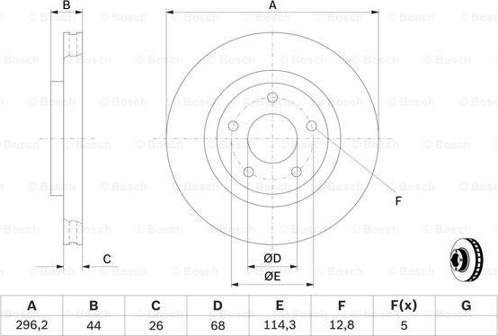 BOSCH 0 986 479 C04 - Disc frana aaoparts.ro