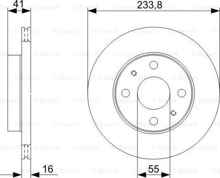 BOSCH 0 986 479 352 - Disc frana aaoparts.ro
