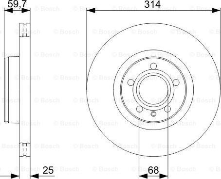 BOSCH 0 986 479 301 - Disc frana aaoparts.ro