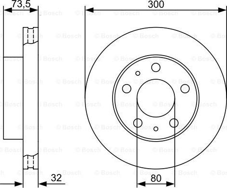 BOSCH 0 986 479 315 - Disc frana aaoparts.ro