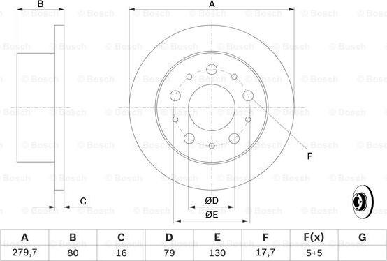 BOSCH 0 986 479 316 - Disc frana aaoparts.ro