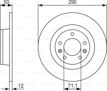 BOSCH 0 986 479 311 - Disc frana aaoparts.ro