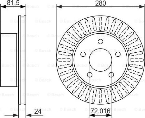 BOSCH 0 986 479 386 - Disc frana aaoparts.ro