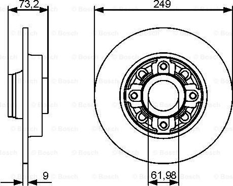 BOSCH 0 986 479 388 - Disc frana aaoparts.ro