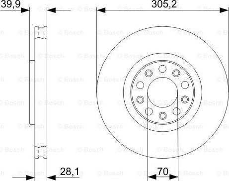 BOSCH 0 986 479 291 - Disc frana aaoparts.ro