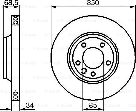 BOSCH 0 986 479 251 - Disc frana aaoparts.ro