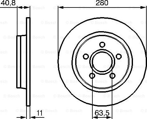 BOSCH 0 986 479 253 - Disc frana aaoparts.ro